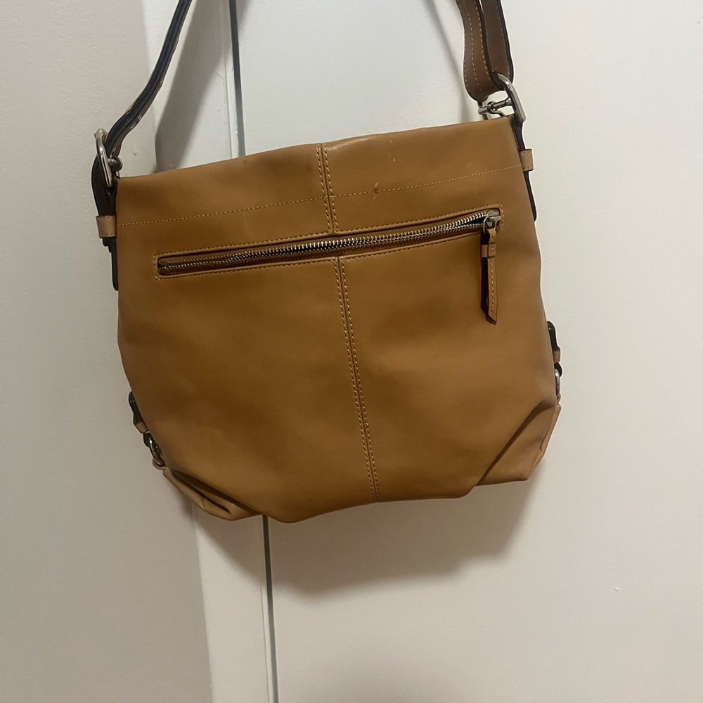 Camel Leather Coach Bag